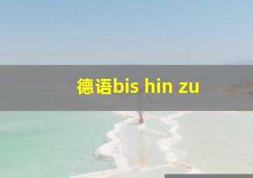 德语bis hin zu